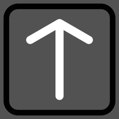 Vektör simgesi bir çerçeve içinde yukarı ok