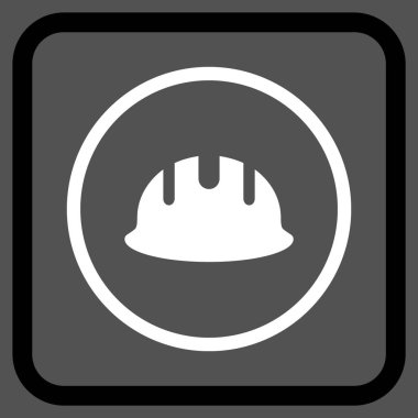 Oluşturucu işçisi vektör simgesi bir çerçeve içinde