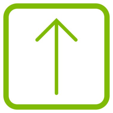 Vektör simgesi bir çerçeve içinde yukarı ok