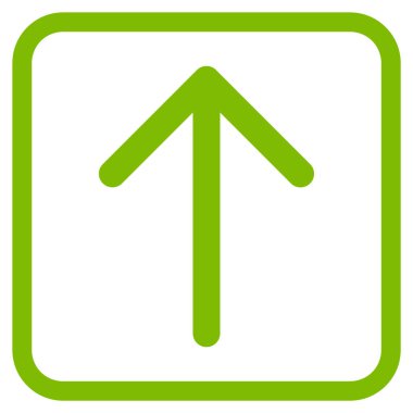 Vektör simgesi bir çerçeve içinde yukarı ok