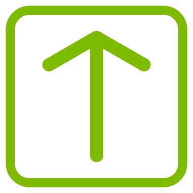 Vektör simgesi bir çerçeve içinde yukarı ok