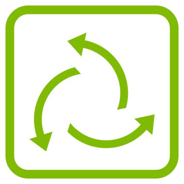 Santrifüj oklar bir çerçeve içinde simge vektör