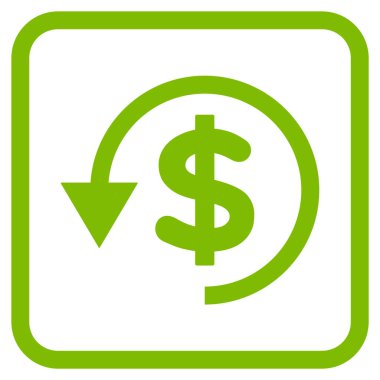 Ters ibraz vektör simgesi bir çerçeve içinde