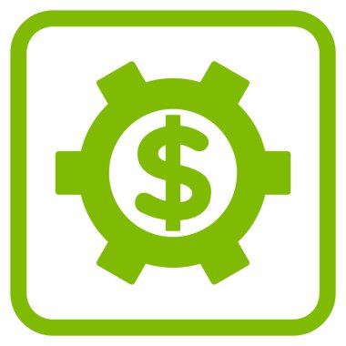 Mali Ayarlar vektör simgesi bir çerçeve içinde