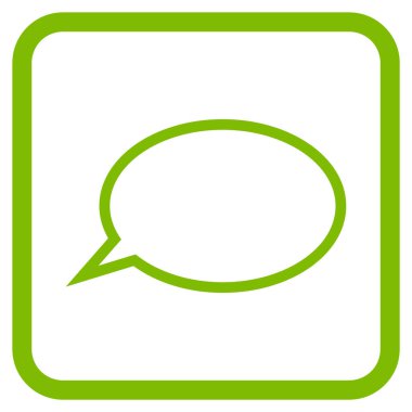 İpucu bulut vektör simgesi bir çerçeve içinde