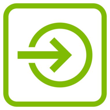 Alma vektör simgesi bir çerçeve içinde