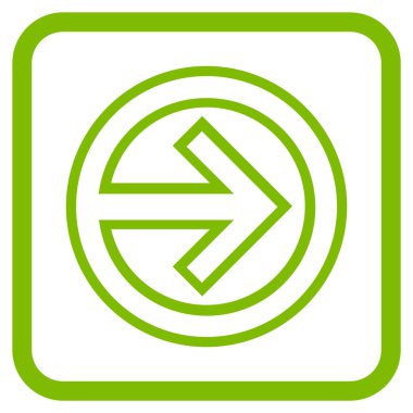 Alma vektör simgesi bir çerçeve içinde