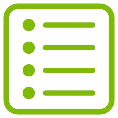 Öğeleri vektör simgesi bir çerçeve içinde