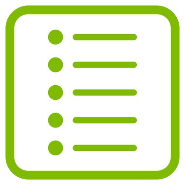 Öğeleri vektör simgesi bir çerçeve içinde