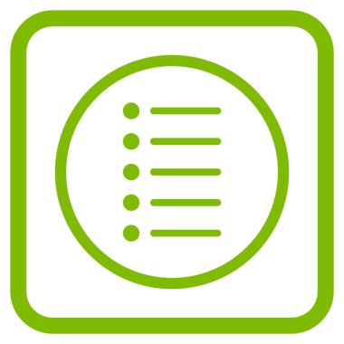 Öğeleri vektör simgesi bir çerçeve içinde