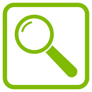 Büyüteç'i vektör simgesi bir çerçeve içinde