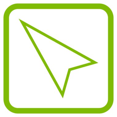 İşaretçi yaptı vektör simgesi bir çerçeve içinde yukarı