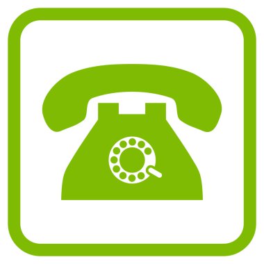 Nabız telefon vektör simgesi bir çerçeve içinde