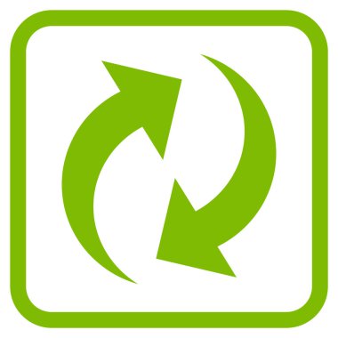 Vektör simgesi bir çerçeve içinde yenileme