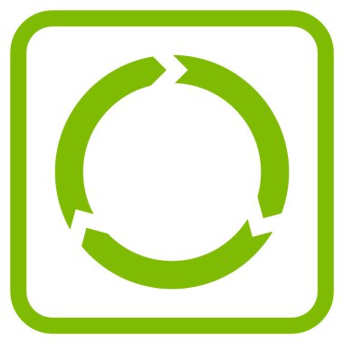 Döndürme vektör simgesi bir çerçeve içinde