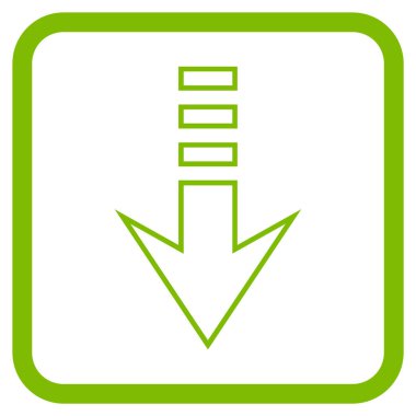 Vektör simgesi bir çerçeve içinde gönderin