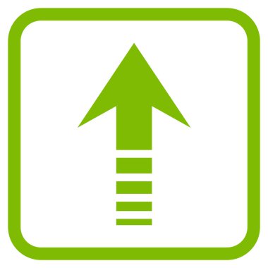 Vektör simgesi bir çerçeve içinde gönder