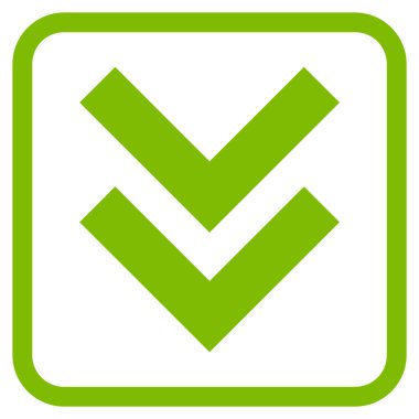 Vektör simgesi bir çerçeve içinde aşağı kaydır