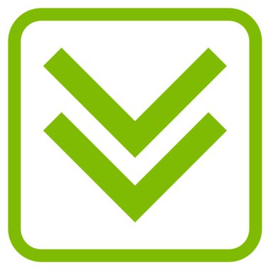 Vektör simgesi bir çerçeve içinde aşağı kaydır