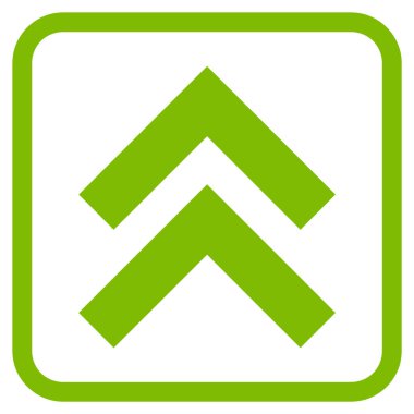 Vektör simgesi bir çerçeve içinde yukarı kayması