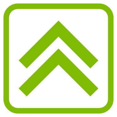 Vektör simgesi bir çerçeve içinde yukarı kayması