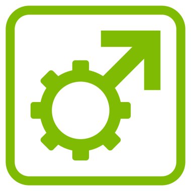 Teknolojik Potence vektör simgesi bir çerçeve içinde