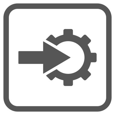 COG Tümleştirme vektör simgesi bir çerçeve içinde