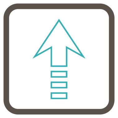 Vektör simgesi bir çerçeve içinde gönder