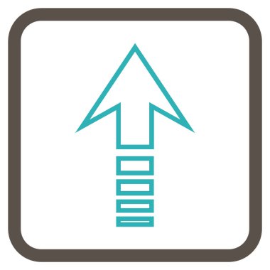 Vektör simgesi bir çerçeve içinde gönder