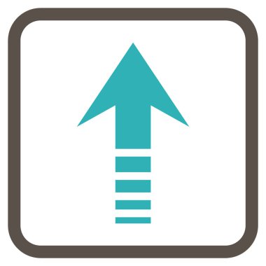 Vektör simgesi bir çerçeve içinde gönder