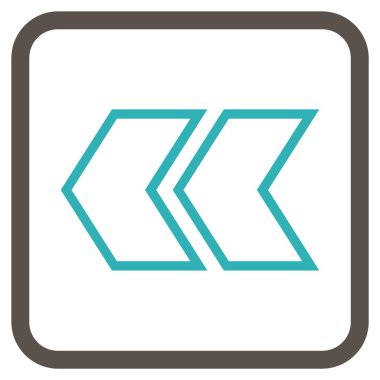 Shift Sol vektör simgesi bir çerçeve içinde