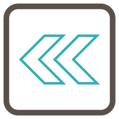 Shift Sol vektör simgesi bir çerçeve içinde