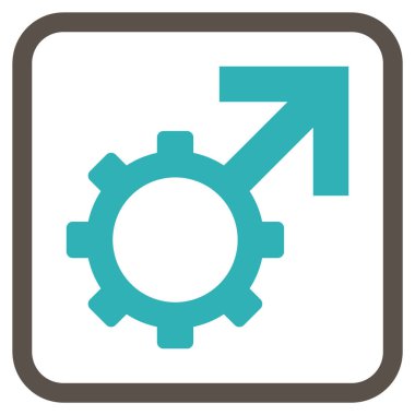 Teknolojik Potence vektör simgesi bir çerçeve içinde