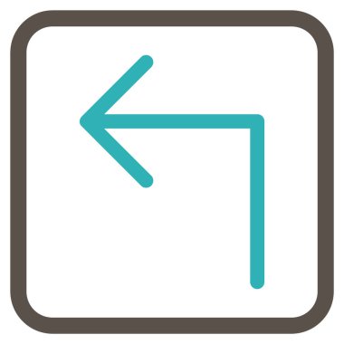 Sol vektör simge bir çerçevede açmak