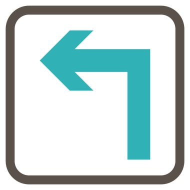 Sol vektör simge bir çerçevede açmak