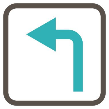 Sol vektör simge bir çerçevede açmak