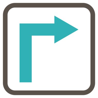 Doğru vektör simge bir çerçevede açmak