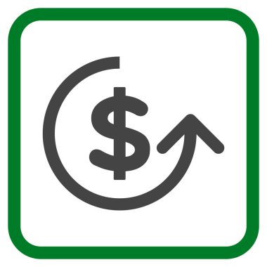 Ters ibraz vektör simgesi bir çerçeve içinde