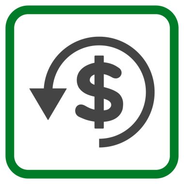 Ters ibraz vektör simgesi bir çerçeve içinde