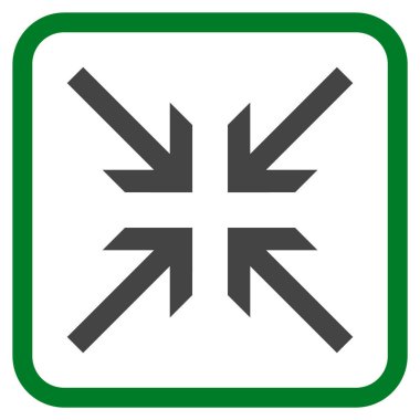 Oklar vektör simgesi bir çerçeve içinde collide