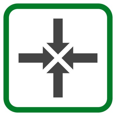 Oklar vektör simgesi bir çerçeve içinde sıkıştırmak