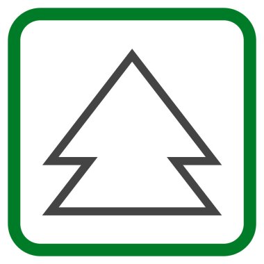 Yön yukarı vektör simgesi bir çerçeve içinde