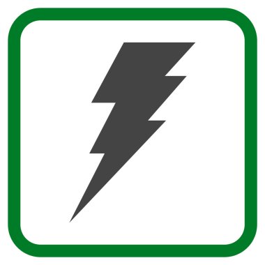 Vektör simgesi bir çerçeve içinde yürütmek