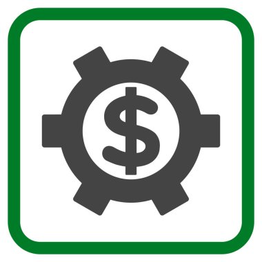 Mali Ayarlar vektör simgesi bir çerçeve içinde