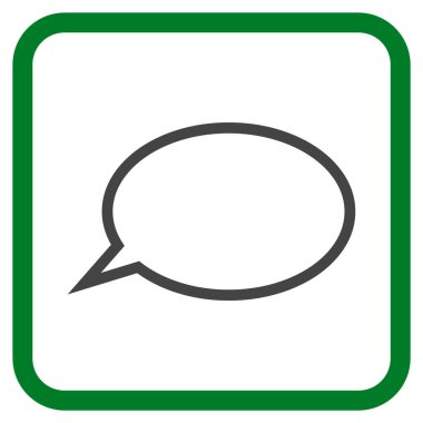 İpucu bulut vektör simgesi bir çerçeve içinde