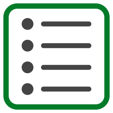 Öğeleri vektör simgesi bir çerçeve içinde