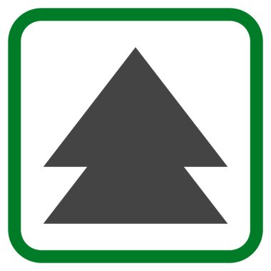 Vektör simgesi bir çerçeve içinde yukarı çıkar