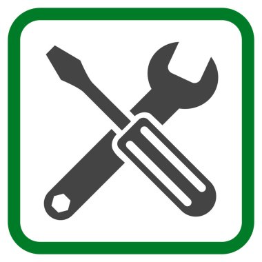 Seçenekleri vektör simgesi bir çerçeve içinde