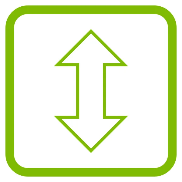 Exchange Vertical Vector Icon In a Frame — Stock Vector