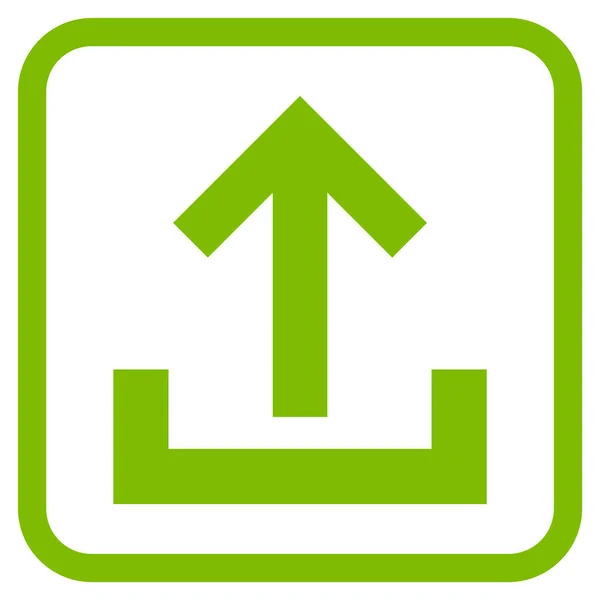 Uploaden van Vector Icon In een Frame — Stockvector